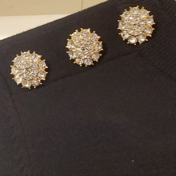 Lilly Pulitzer Morgan Jeweled  Black Long Sleeve Sweater Size XXS  Pre loved - Picture 5 of 9